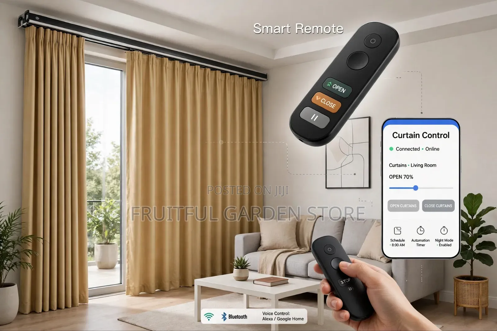 Automatic Smart Curtain (Electric Curtain)*