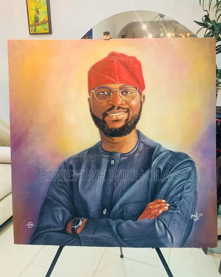 **Custom Hand-Painted Portraits in Lagos!**