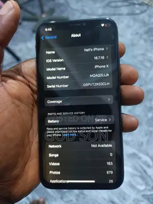 Apple iPhone X 64 GB Black
