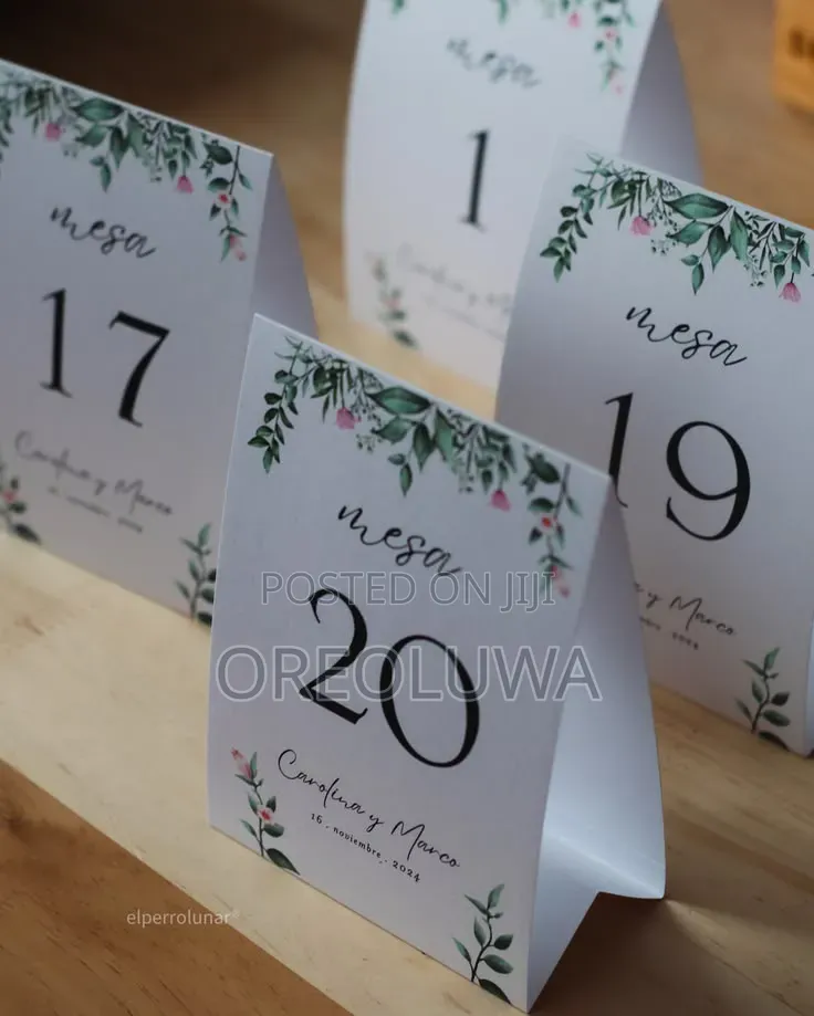 Table Ticket Card