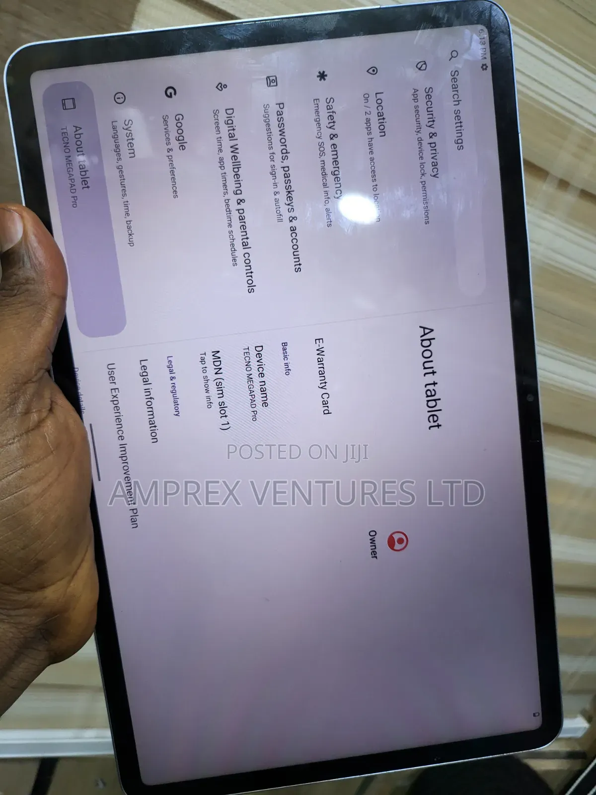 Tecno Megapad Pro 256 GB Silver