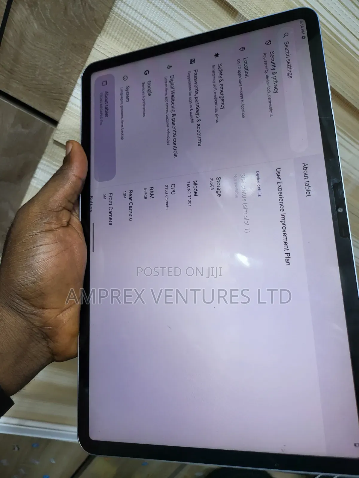 Tecno Megapad Pro 256 GB Silver
