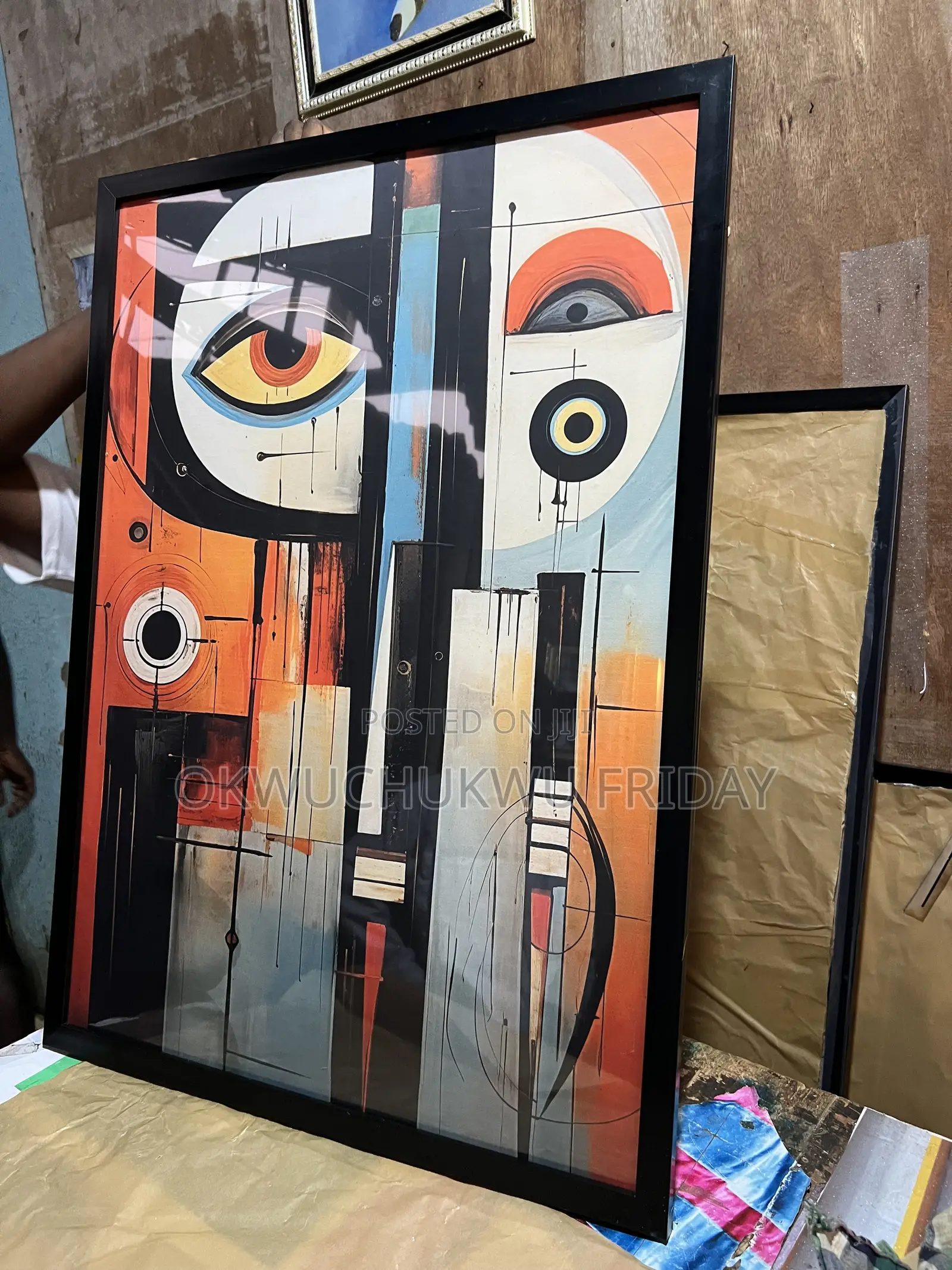 Abstract Foreign Canvas Frame
