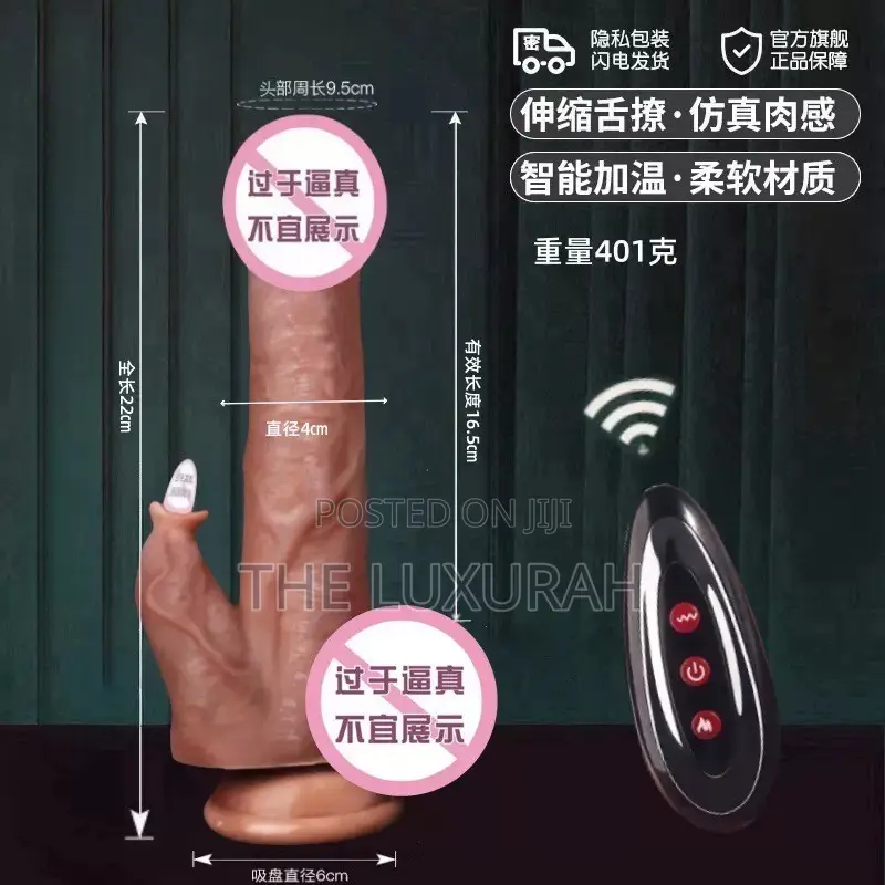 Vibrating Large Rabbit Dildo With Remote