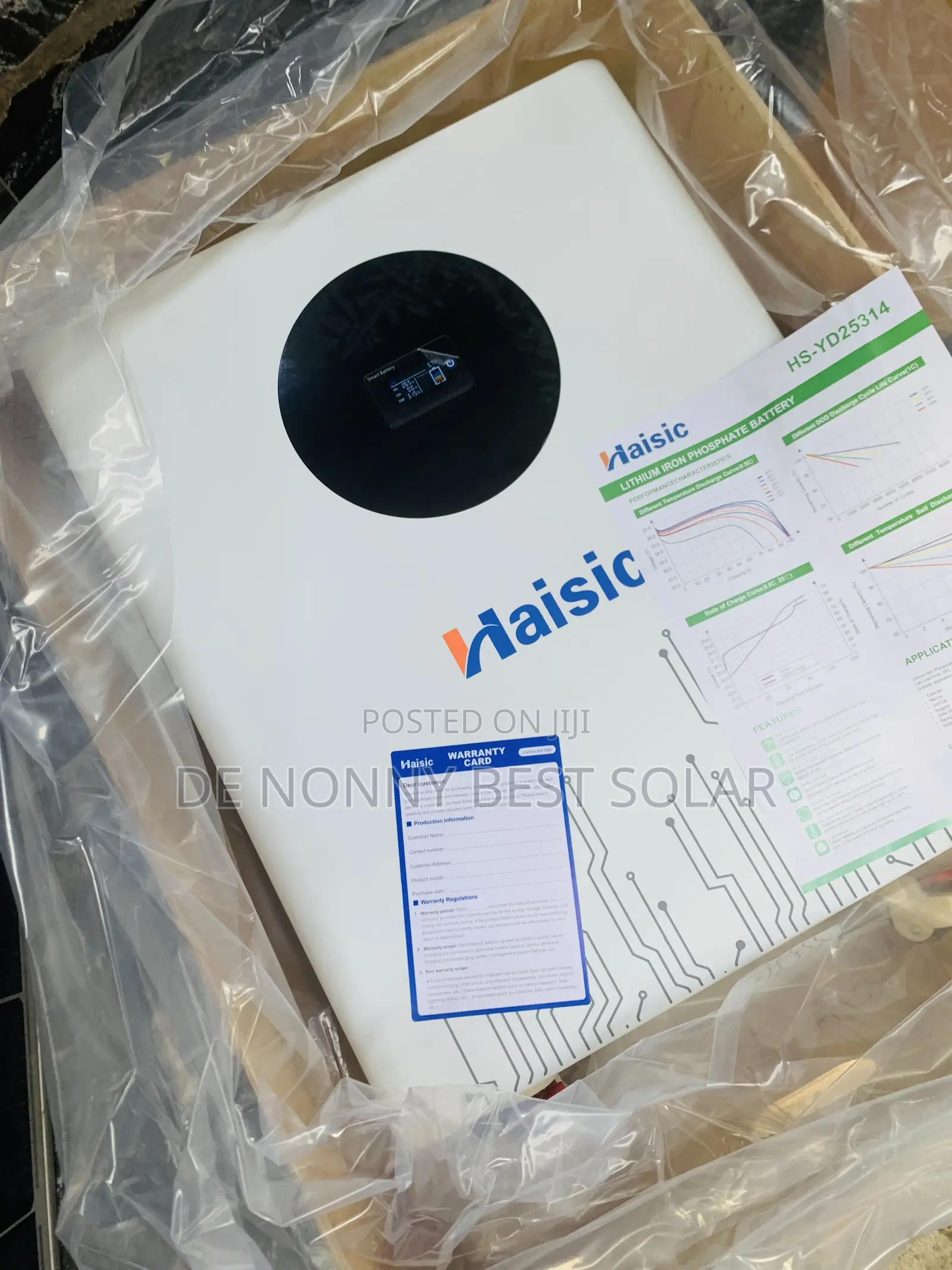 8kwh 24V Haisic Lithium Ion Battery