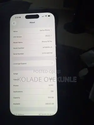 Apple iPhone 16 Pro 512 GB Gold