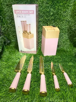 6pcs High Quality Knife Set With in- Built Sharpener