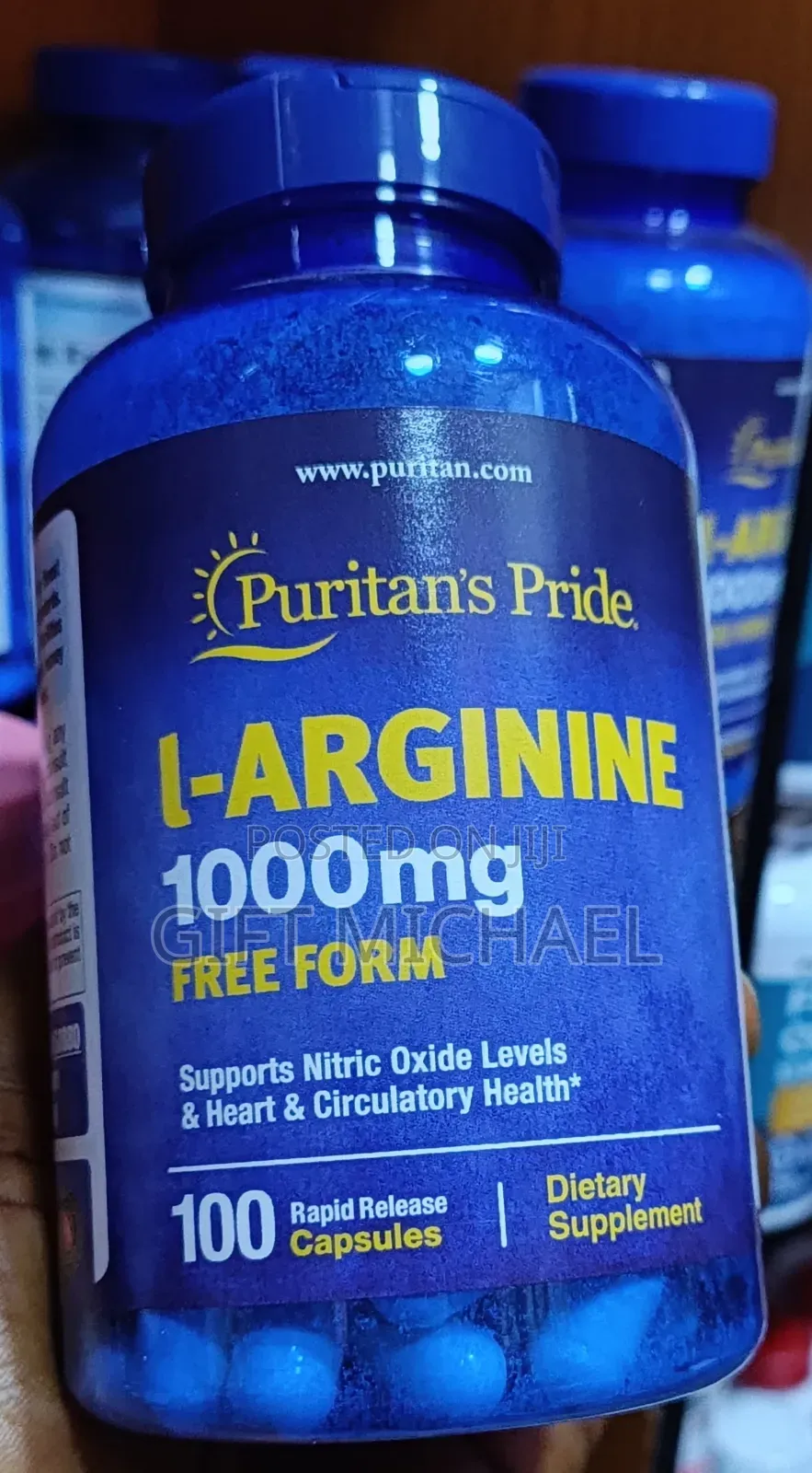 L-Arginine 1000mg, Supplement 100Tablets