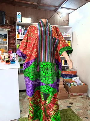 3 Tone Adire Bubu Gown