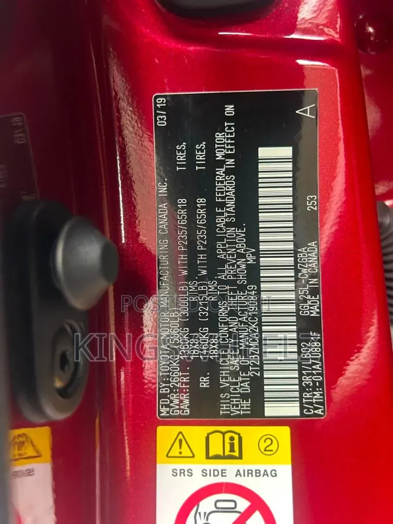 Lexus RX 350 AWD 2019 Red