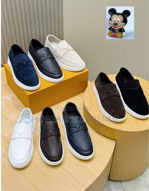 LV Paris Leather and Suede Hybrid Loafers for Men – Luxury Wear