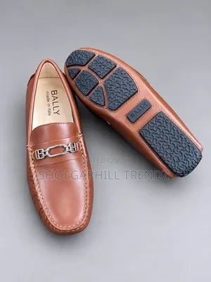 Drivers Leather Bally Men Shoes