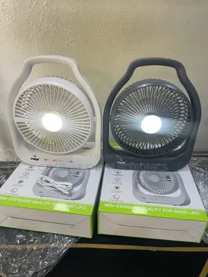 Rechargeable Solar Fan With Light