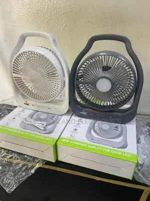 Solar Rechargeable Fan With Light