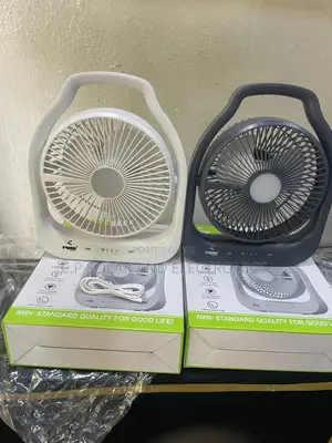 Solar Rechargeable Fan With Light