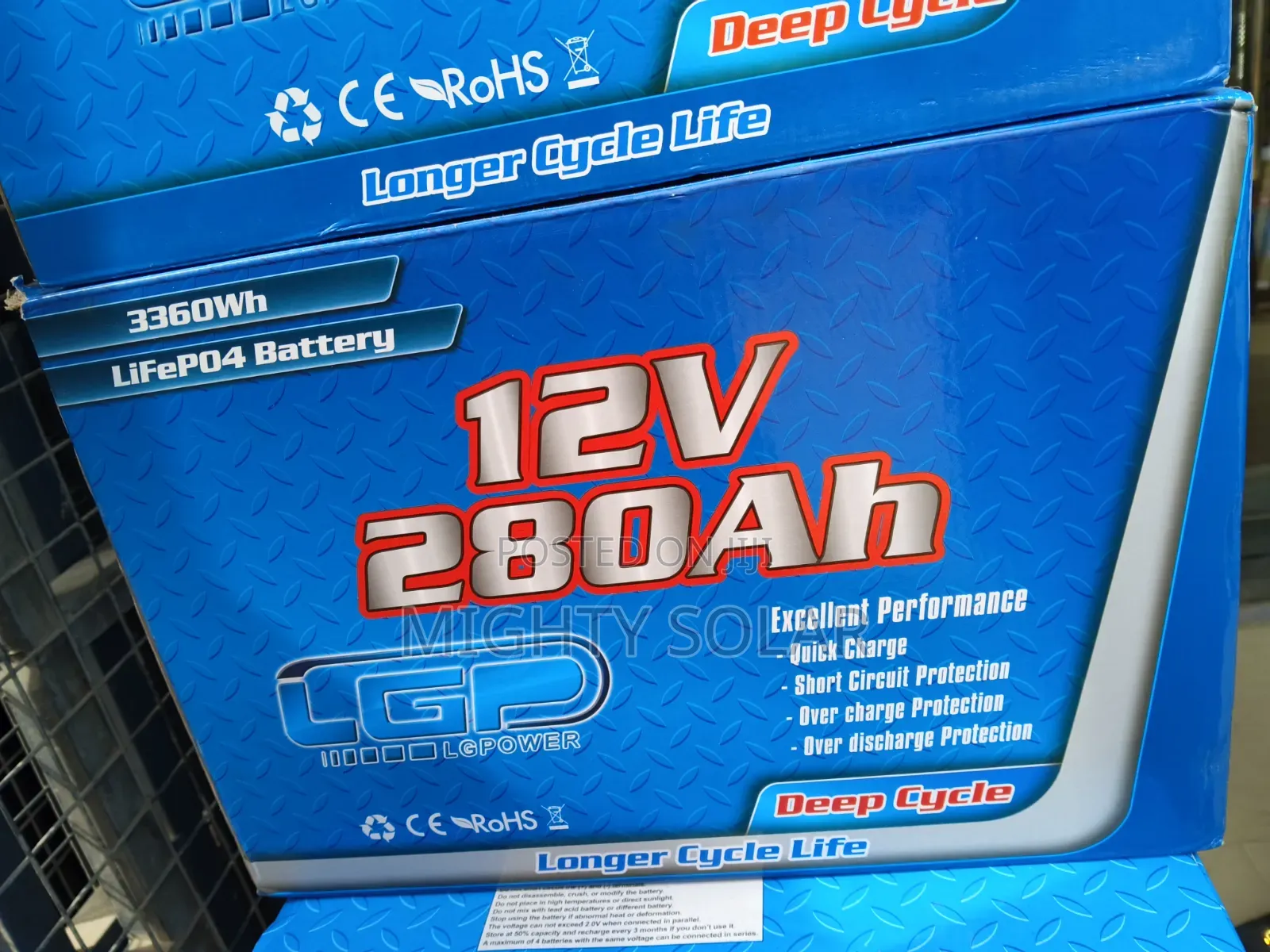 280Ah /3360kwh LGPower Lithium Iron Battery