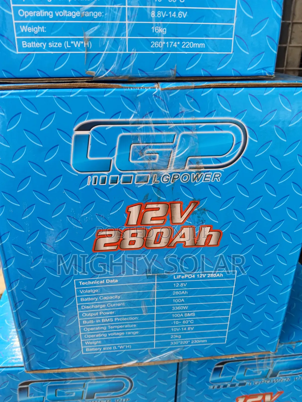 280Ah /3360kwh LGPower Lithium Iron Battery