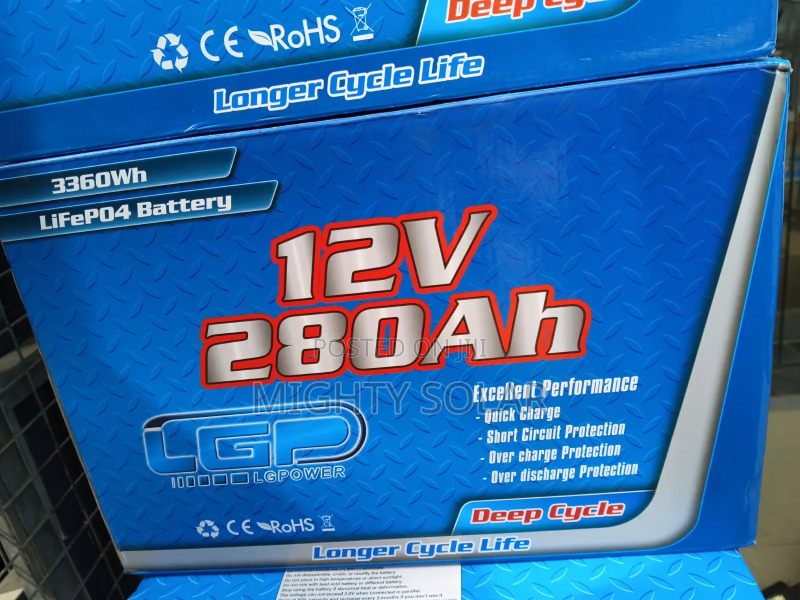 280Ah /3360kwh LGPower Lithium Iron Battery