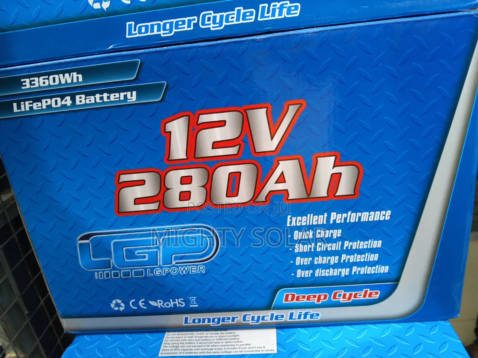 280Ah /3360kwh LGPower Lithium Iron Battery