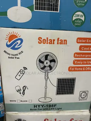 Solar Rechargeable Standing Fan 18’inchs