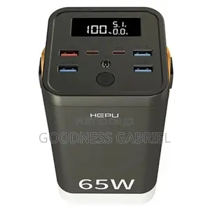 HEPU 65W Fast Charging Laptop Power Bank (Charges MacBooks & HP)⁠