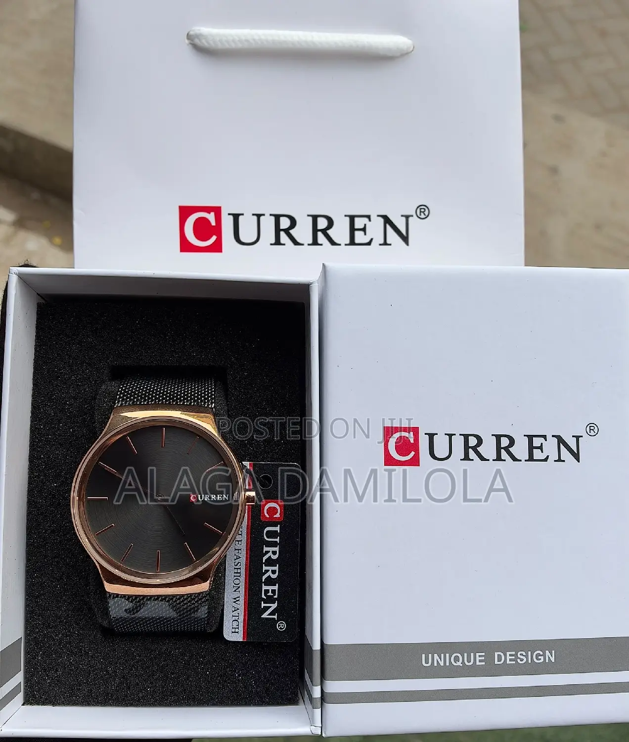 Curren Net Chain Wristwatch