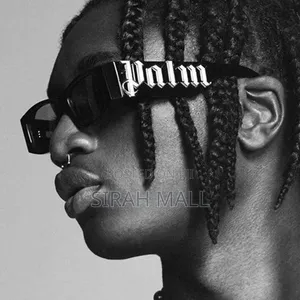 Palm Y2K Futuristic Sunglasses Black