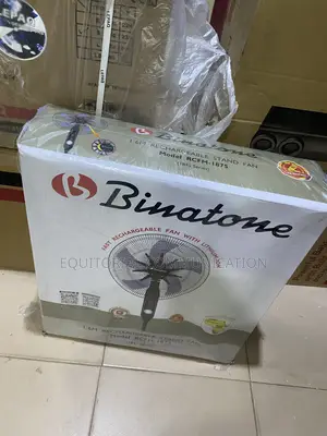 Binatone RCFM-1875 Tall Rechargeable Pedestal Fan