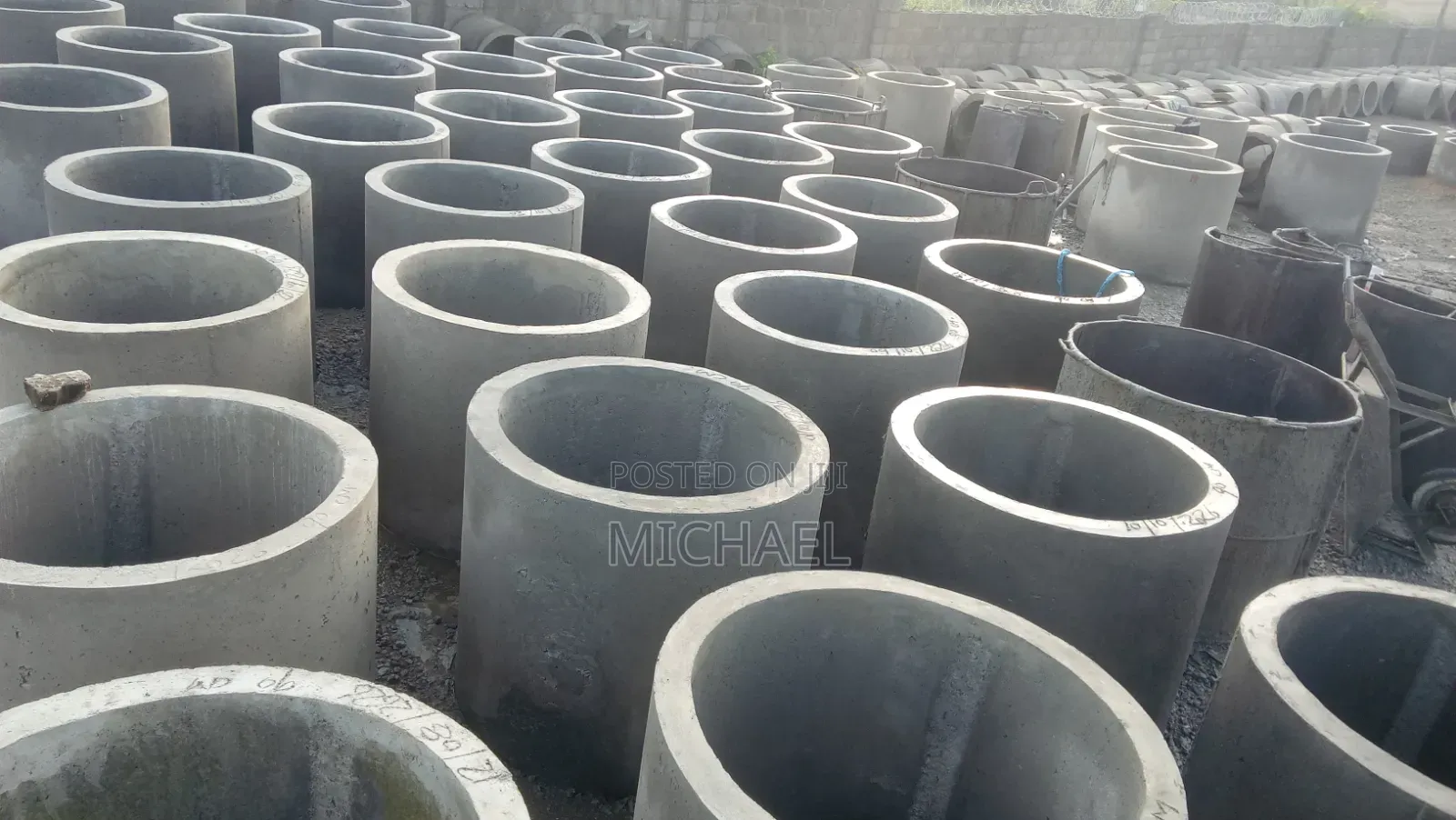 Concrete Pipes, Poles and Interlocks.