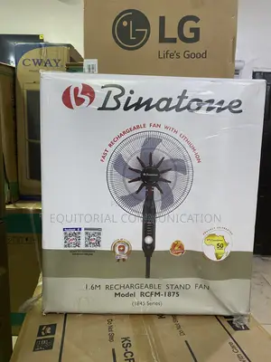 Binatone Rechargeable Floor Standing Fan 1.6M RCFM-1875