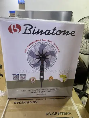 Binatone RCFM-1875 Portable Rechargeable Stand Fan