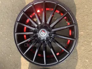 Quality Alloy Rims 17 Inches Black and Touch of Red