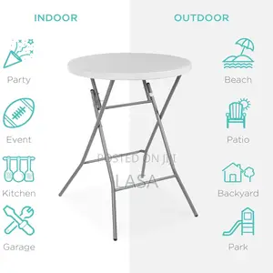 High-Top Folding Cocktail Table