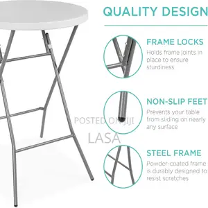 High-Top Folding Cocktail Table