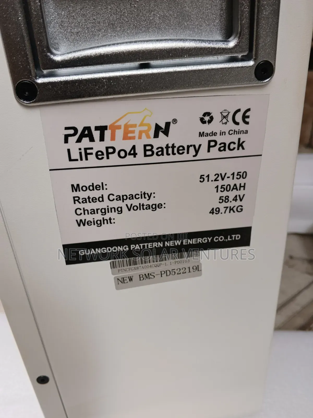 7.5kwh 48v Pattern Solar Lithium Ion Batteries