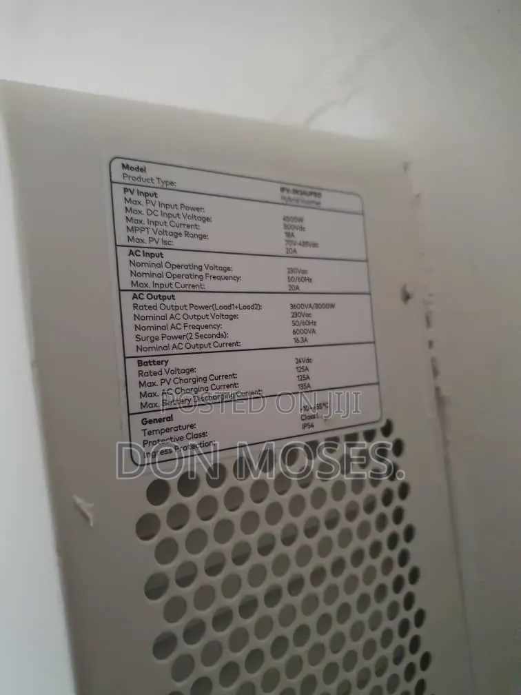 2.5kwh Itel Lithium Battery/3kva 24v Itel Solar Setup