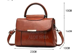 Brown PU Leather Handbag