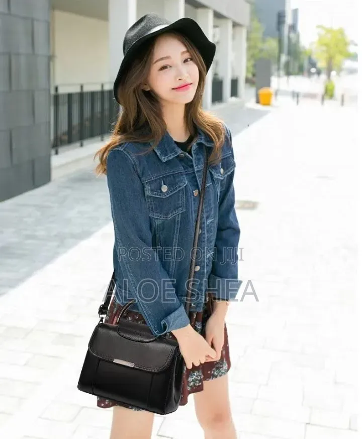 Brown PU Leather Handbag