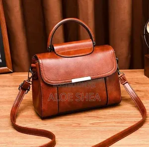 Brown PU Leather Handbag