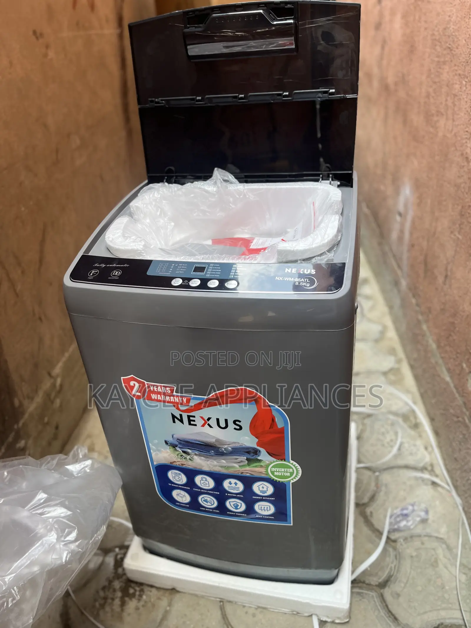 NEXUS 8.5kg Fully Automatic Top Load Inverter Washing Machine