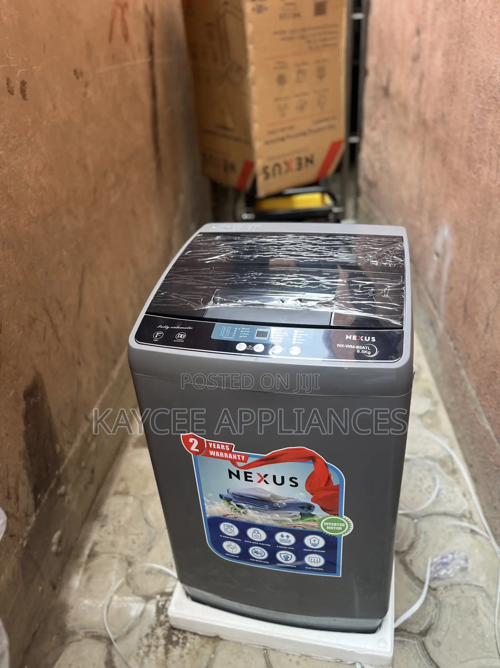 NEXUS 8.5kg Fully Automatic Top Load Inverter Washing Machine