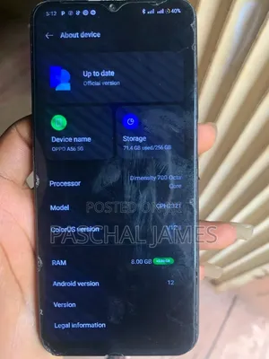 Oppo A56 5G 256 GB Black