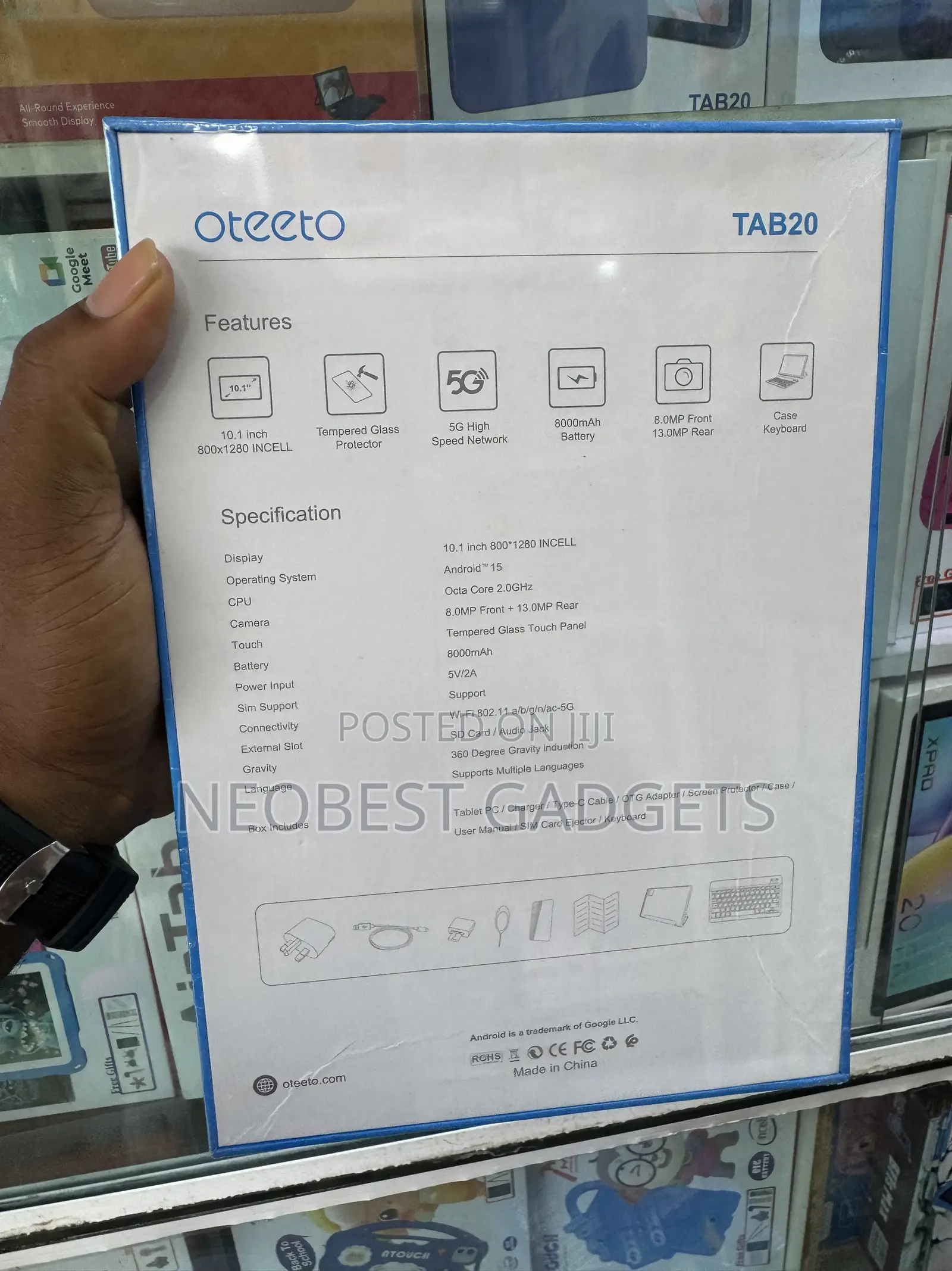 New Oteeto TAB 18 512 GB Gray
