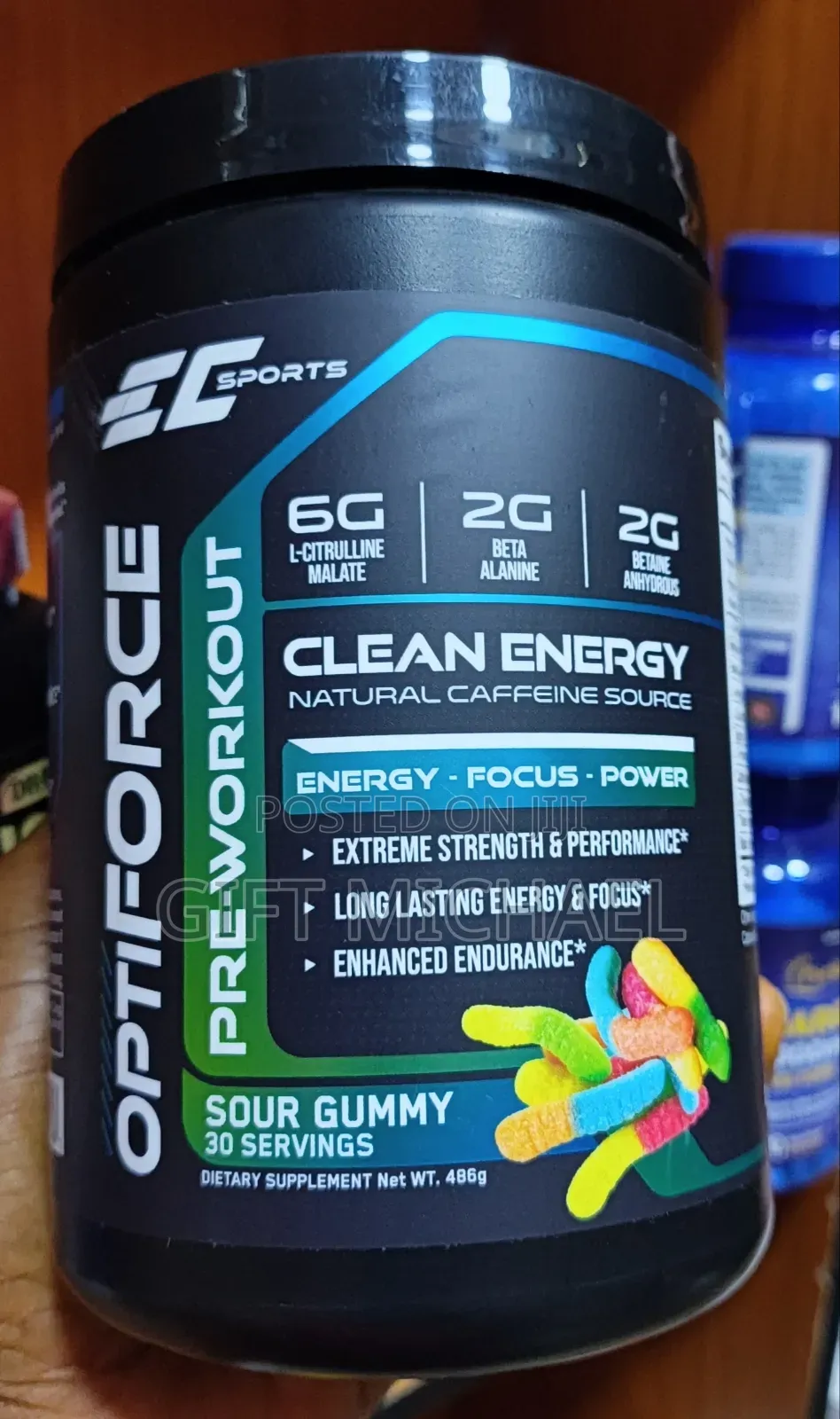 OptiForce Pre Workout - Clean Energy 496g