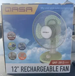 QASA 12" Rechargeable Fan (Model: QRF-2912new)