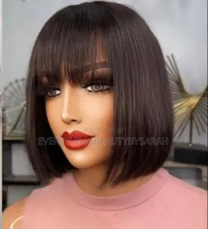 10 Inches Human Hair Fringe Bob