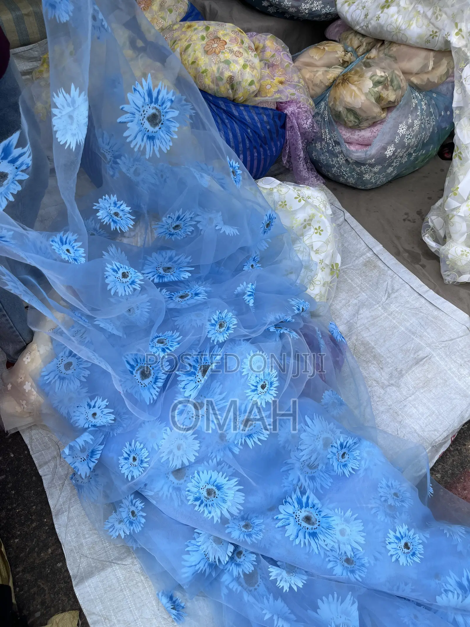 Flowered Organza Fabric