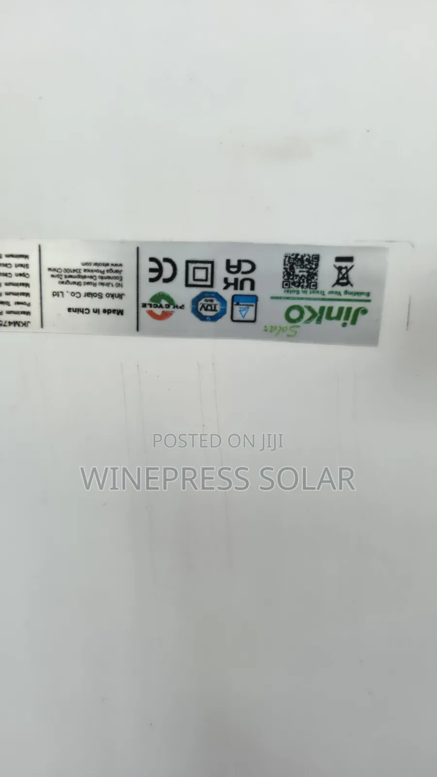 475w Jinko Solar Panel