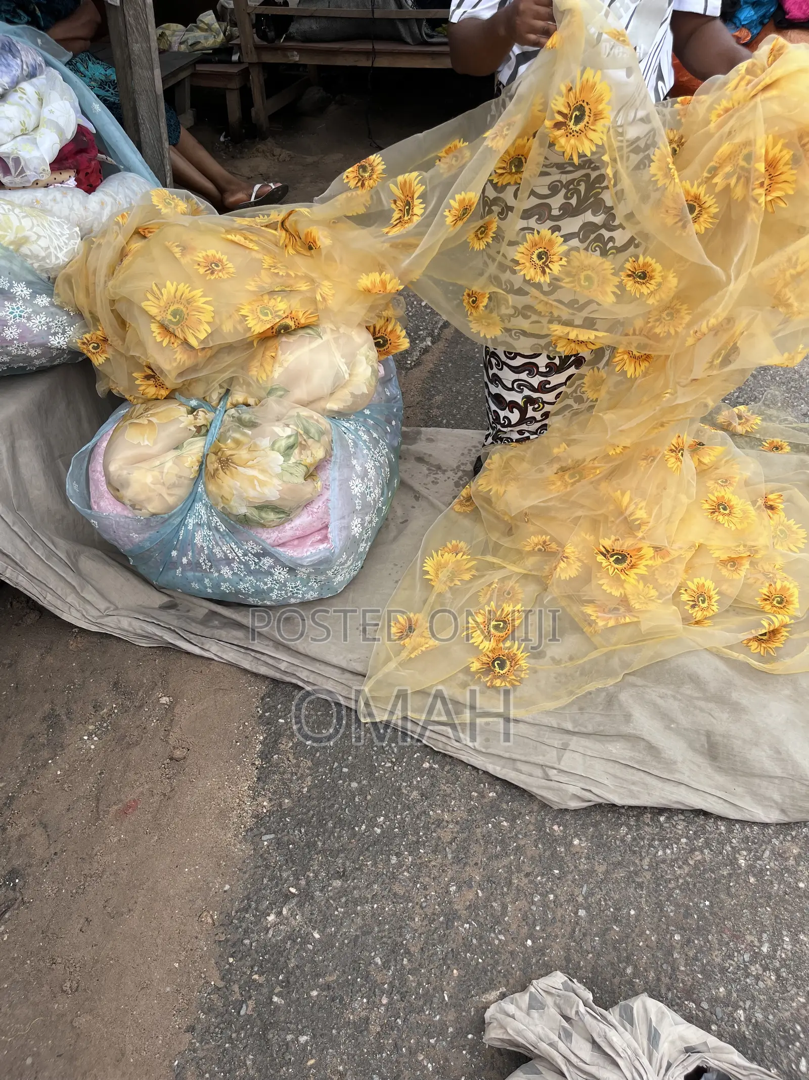 Flowered Organza Fabric
