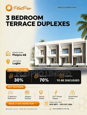 Abuja Estate Plot - 3 Bedroom Terrace Duplex